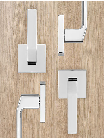Ramp Up | Square Rose Lever | 33-934BLK